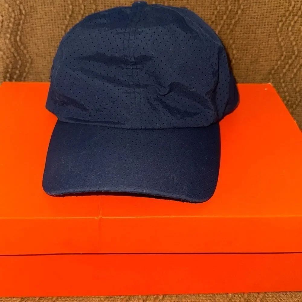 Navy Blue Perforated Cap - Picture 1 of 4